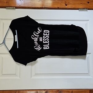 My LAnd black t shirt. Cap sleeve. A